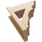 Ekena Millwork 8-in W x 20-in D x 24-in H Balboa Trad Rough Cedar Woodgrain TimberThane Outlooker, Primed Tan OUTUR080X20X24BOA04RCPR - alternate 5